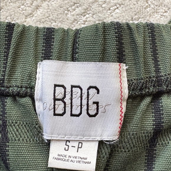 BDG Olive Striped Pants - Picture 5 of 6